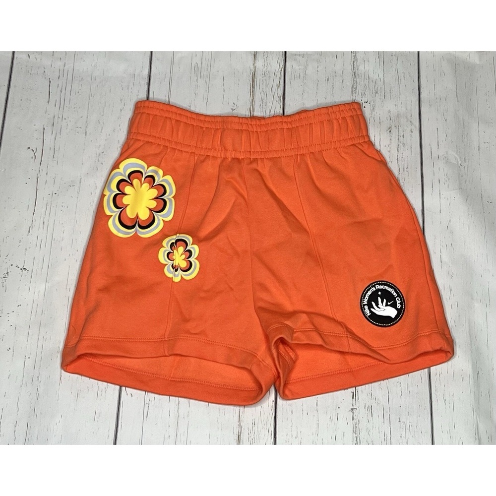 Nike Women's Sportswear Fleece Shorts Turf Orange Size M DJ5354‑842